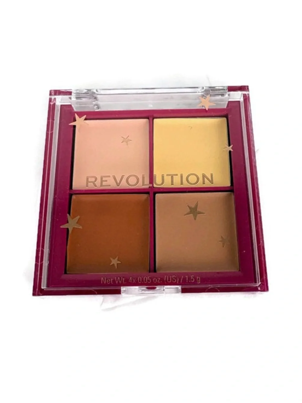 Revolution Beauty Cream Contour Quad Palette 0.05 Fl oz x 4 NEW